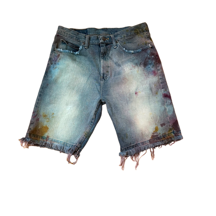 Hand-Dyed Denim Short