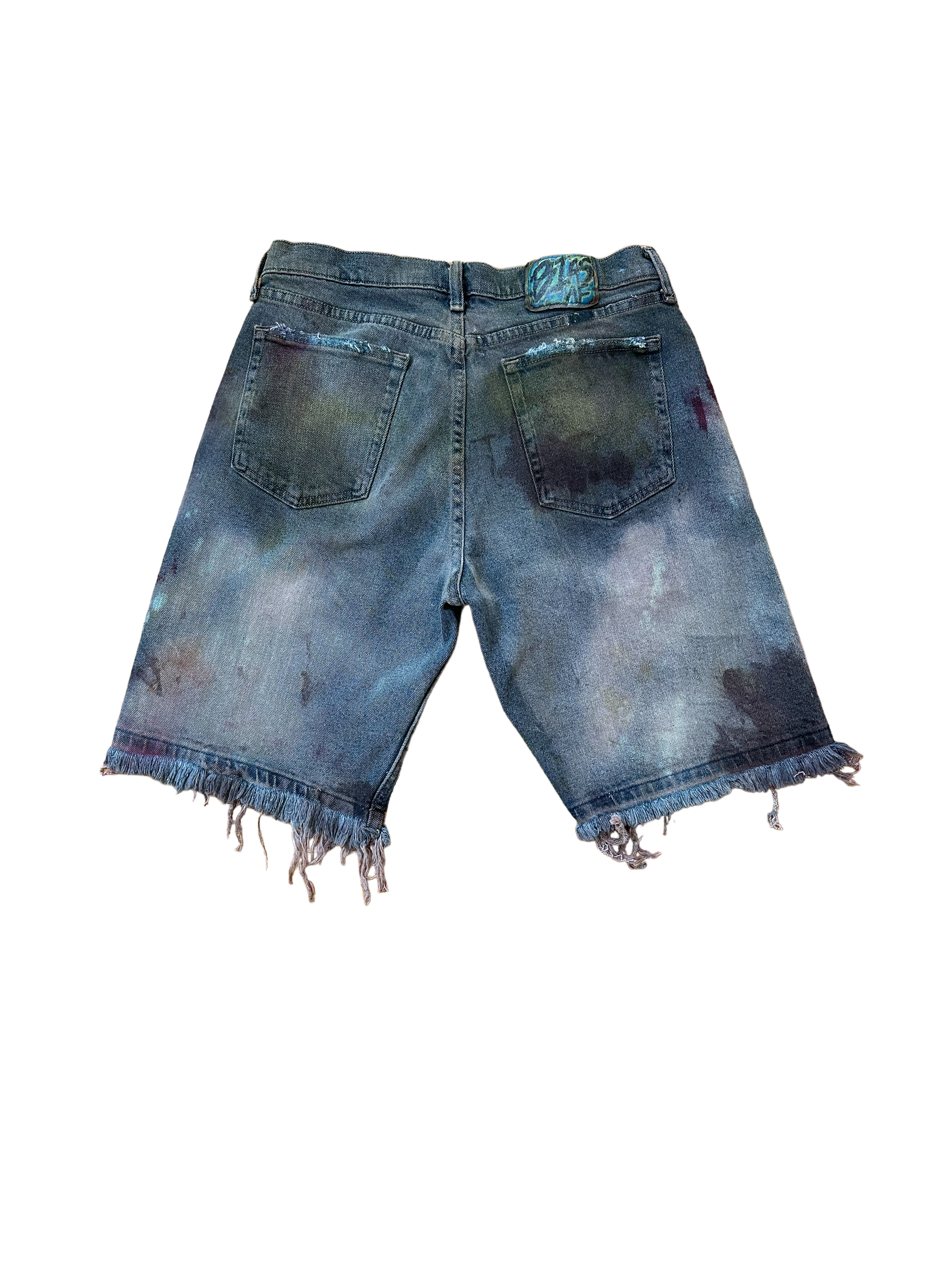 Hand-Dyed Denim Short